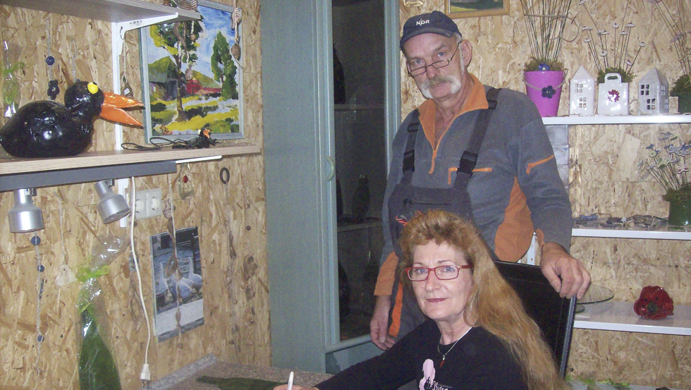 Gemeinsame Kreativzeit: Brigitte Nette und Bernd Kalaß © Sylvia Wegener