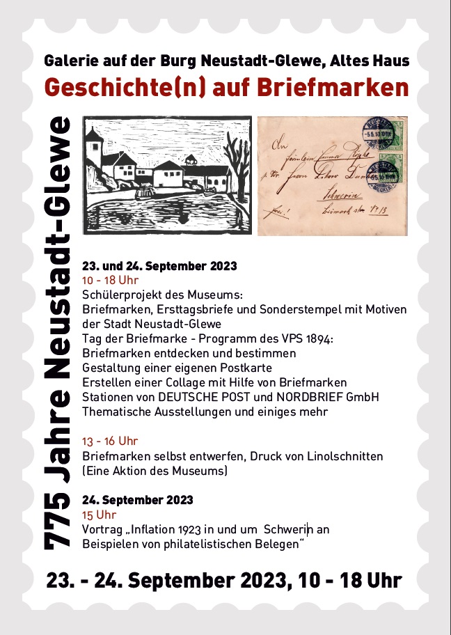 Geschichte(n) auf Briefmarken © Stadt Neustadt-Glewe