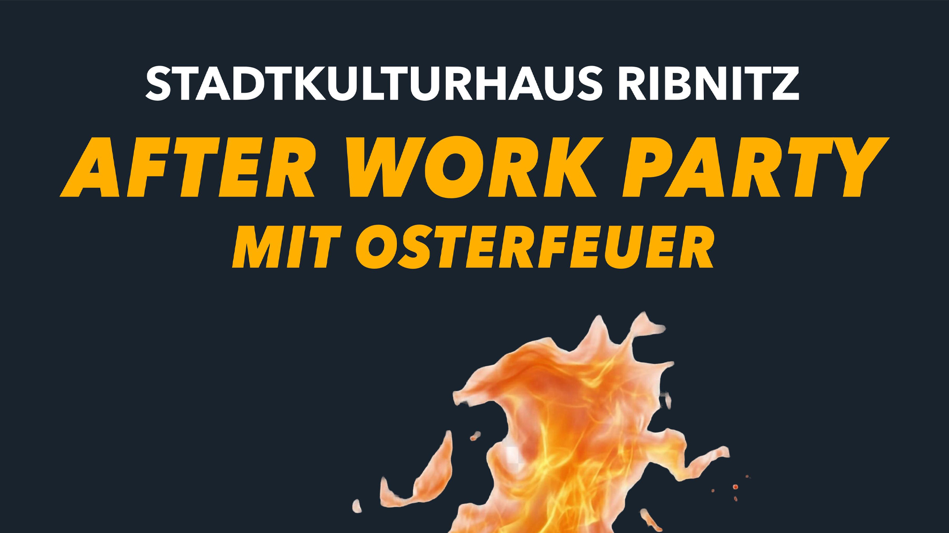 After work party with Easter bonfire