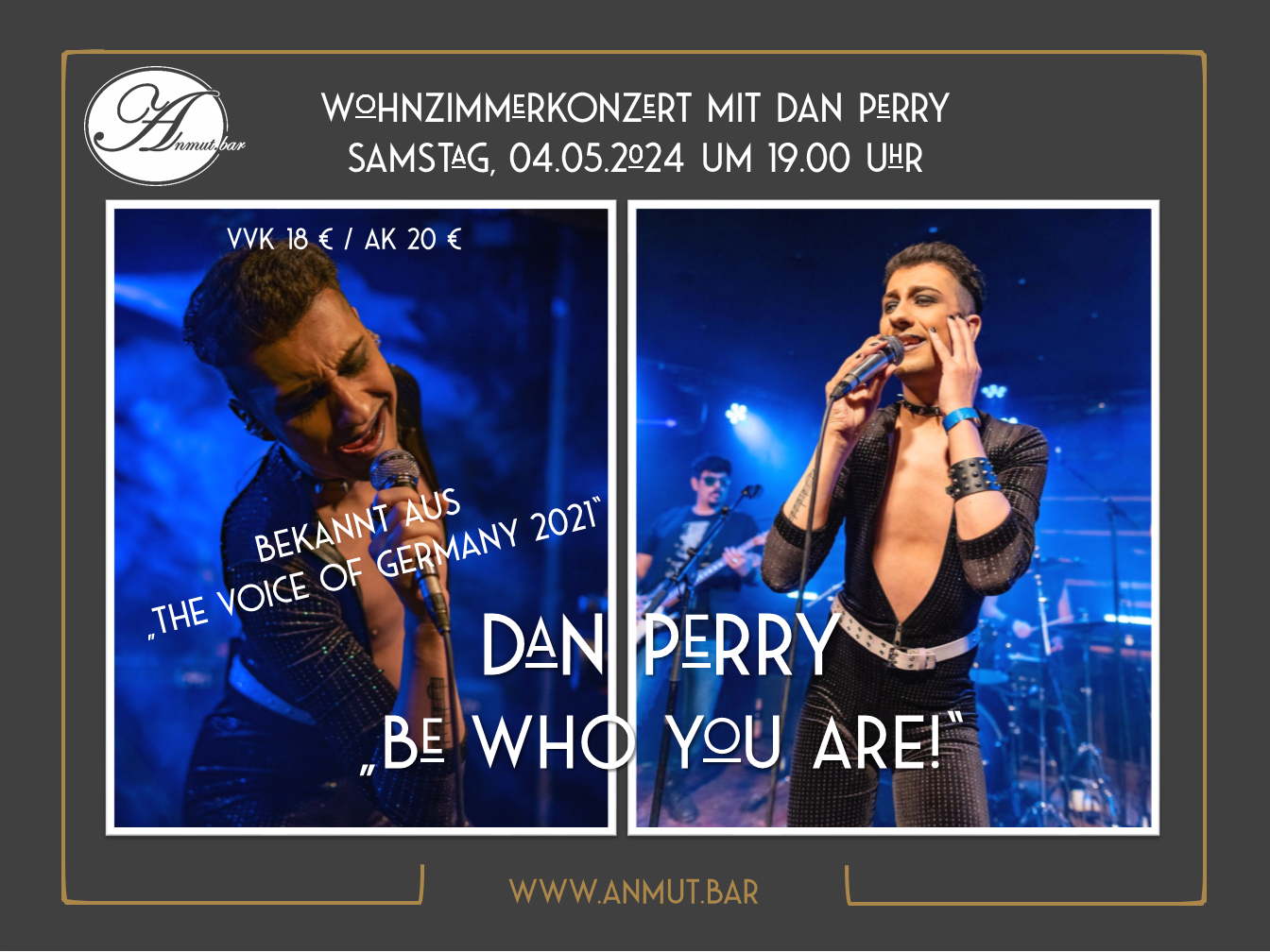 Wohnzimmerkonzert: Dan Perry „Be who you are!“