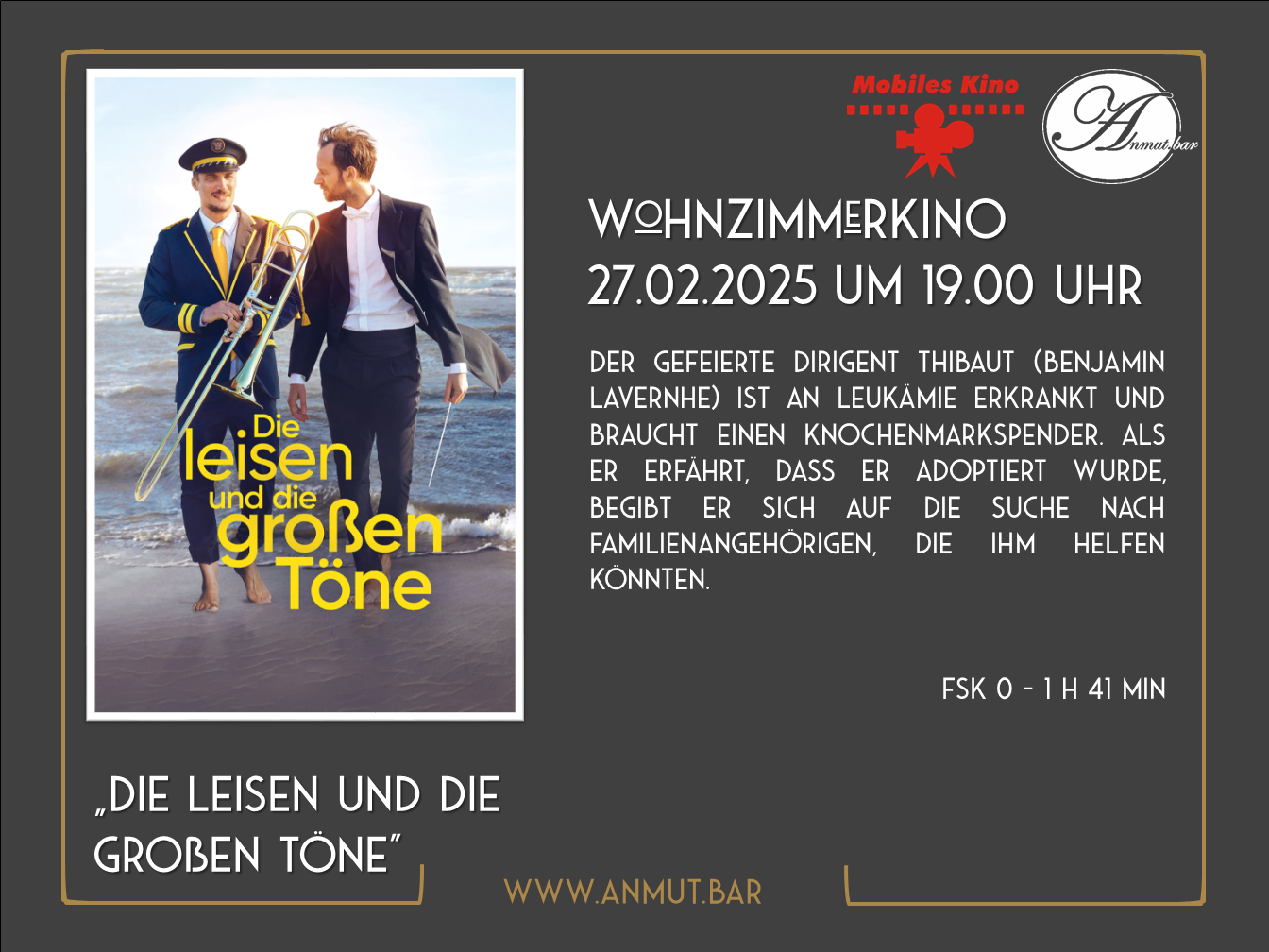 Wohnzimmerkino: „Die leisen und die großen Töne“