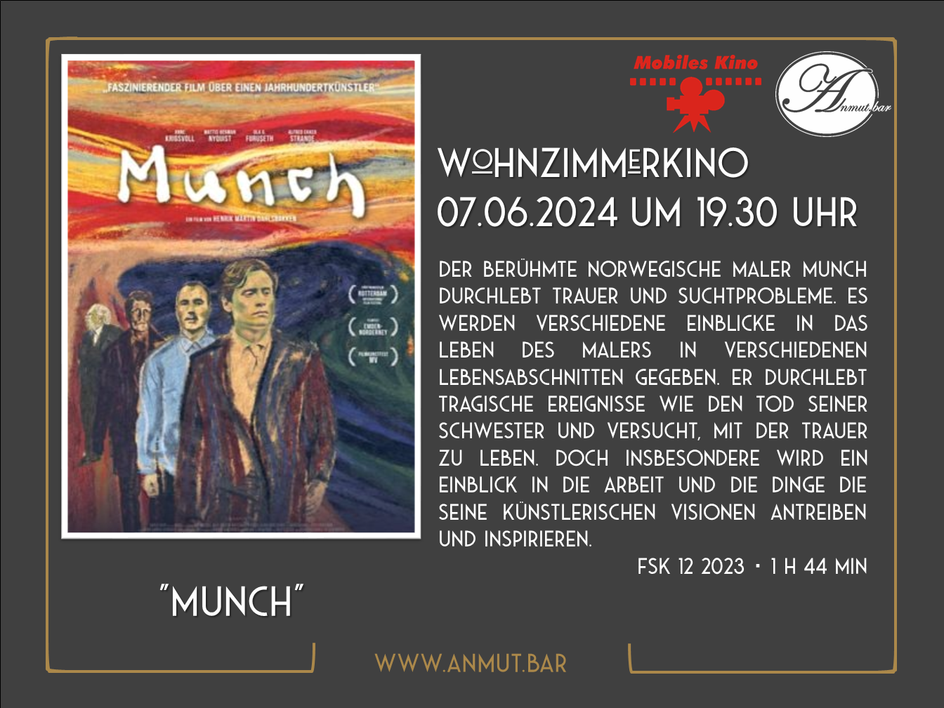 Wohnzimmerkino: „Munch“