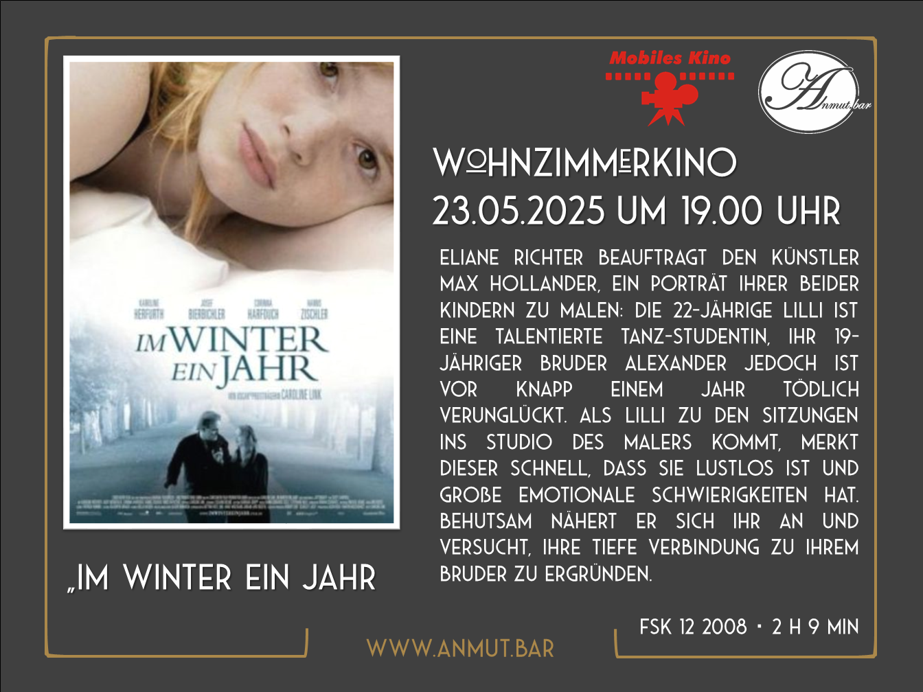 Wohnzimmerkino: „Im Winter ein Jahr“
