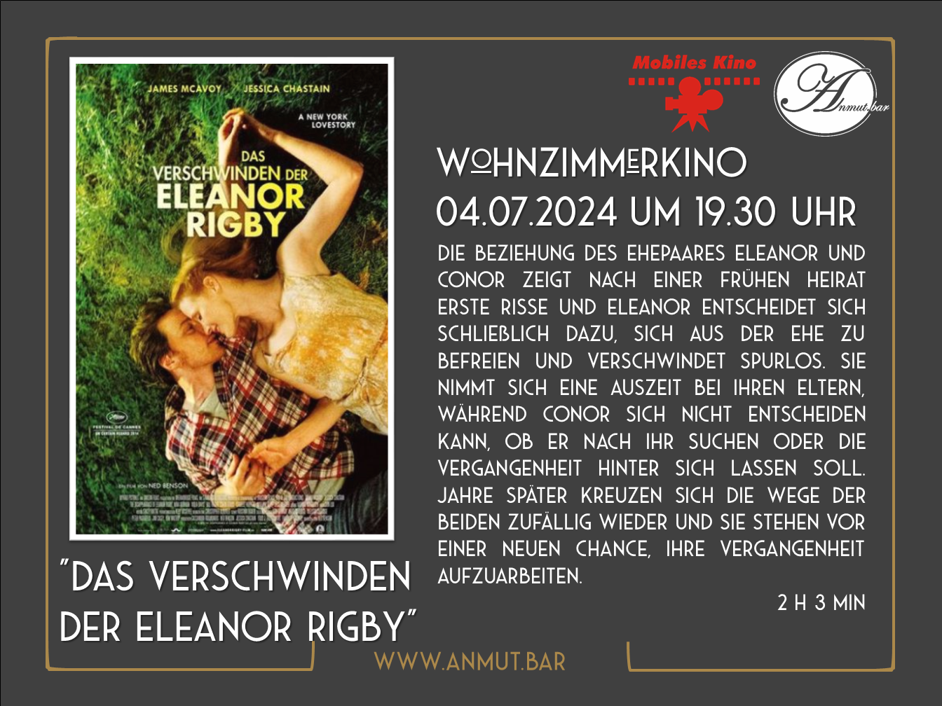 Wohnzimmerkino: „Das Verschwinden der Eleanor Rigby“