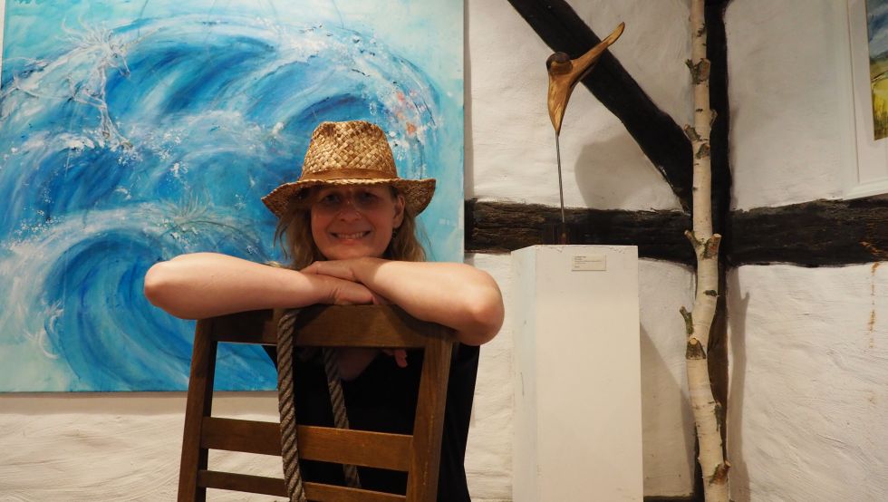 Malerin Andreja Soleil im Kunstkaten