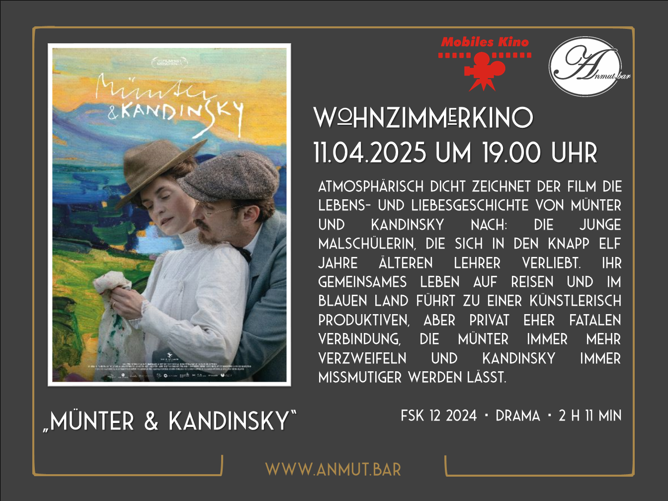 Wohnzimmerkino: „Münter & Kandinsky“