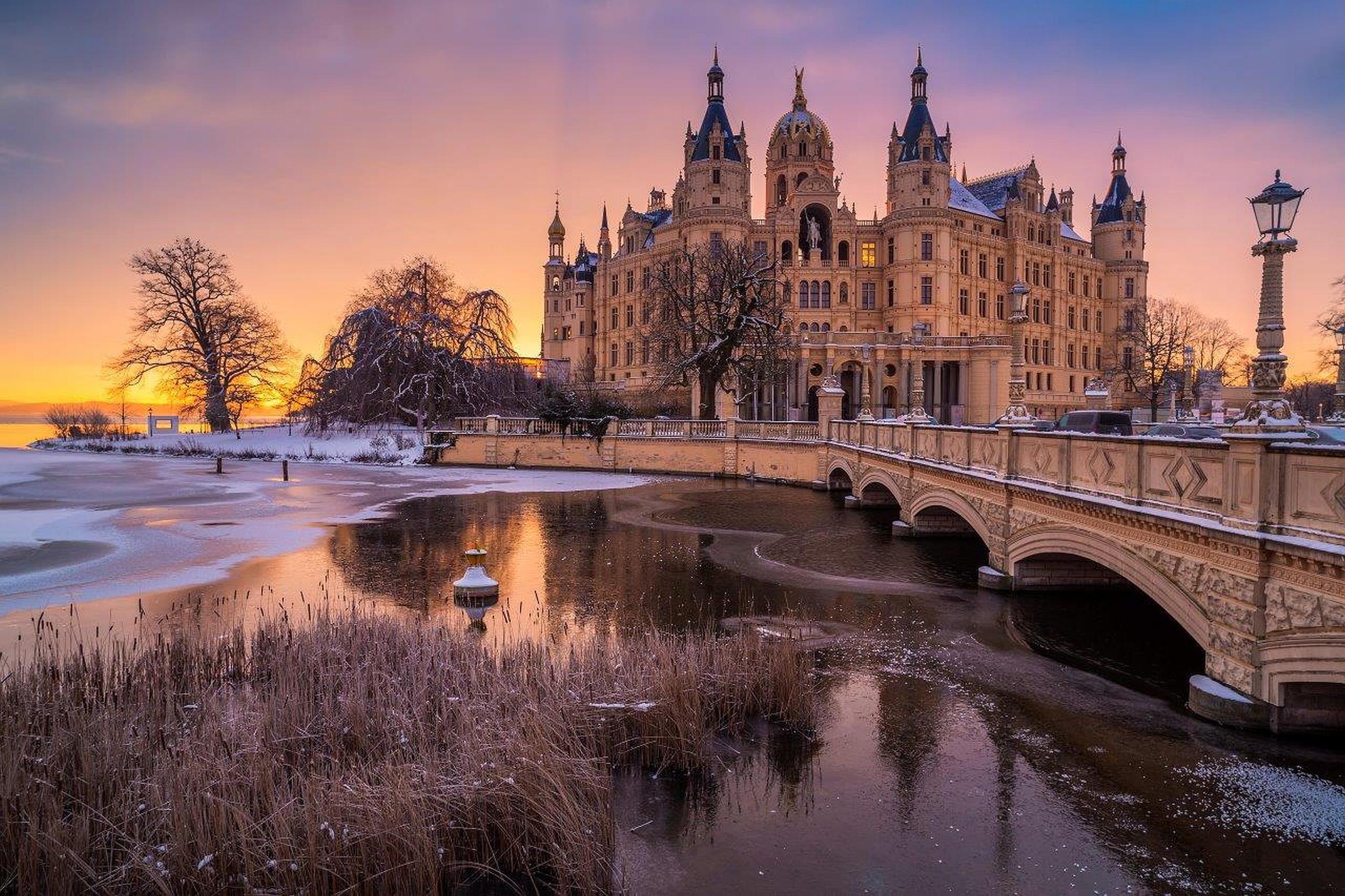 Schloss Schwerin im Winter © SSGK MV / Timm Allrich