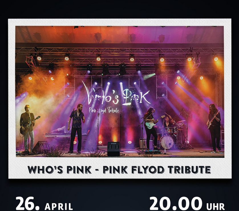DasStudioZwei – Studio Konzert mit Who`s Pink – Pink Floyd Tribute