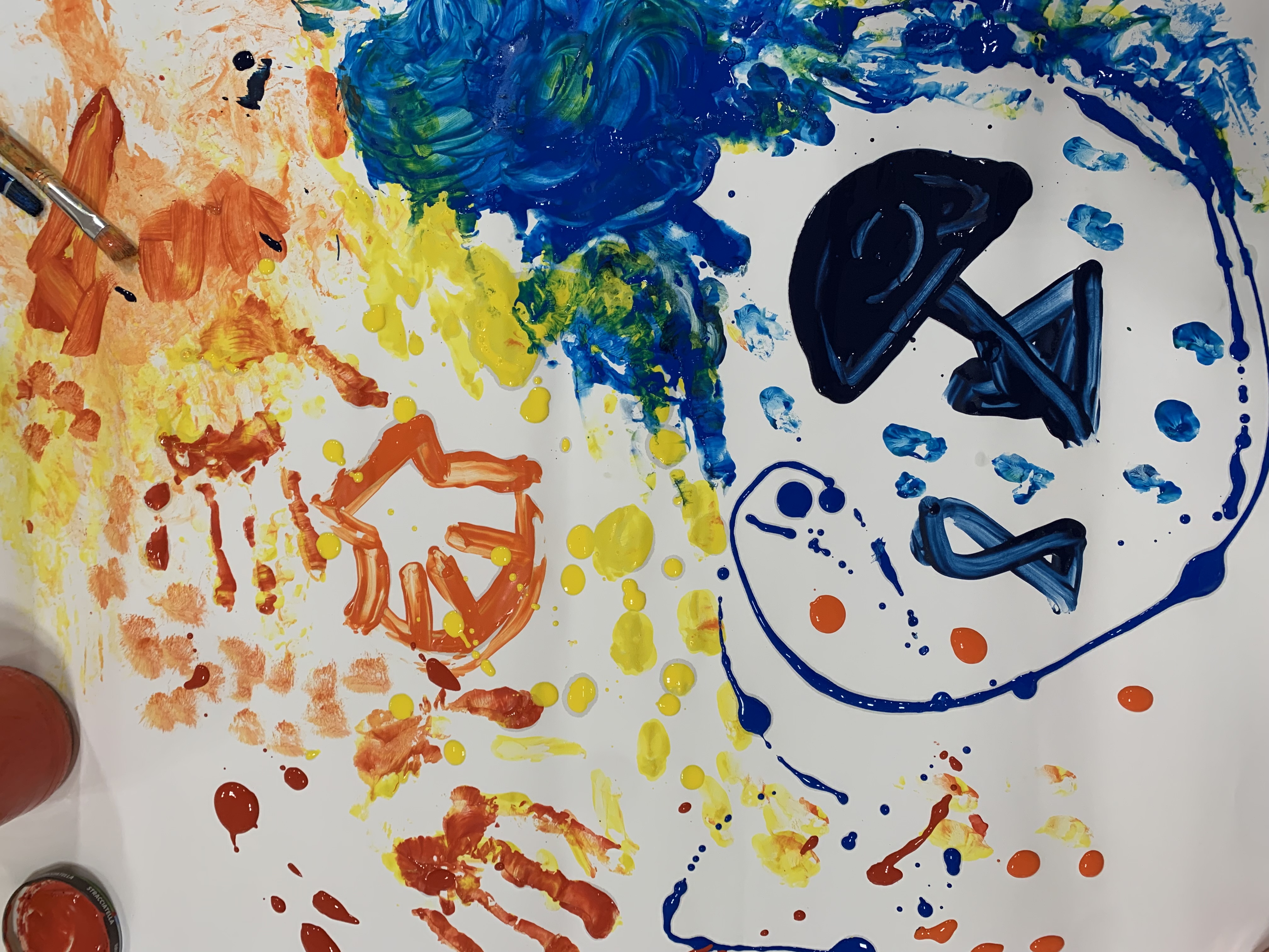 Spuren im Sand - Action Painting für Kids!