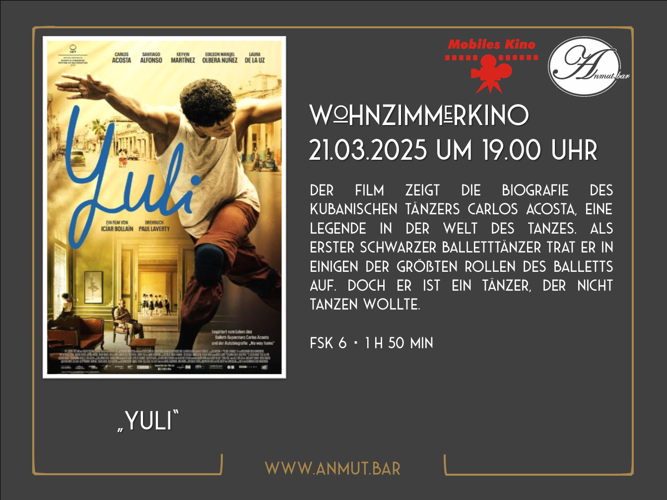 Wohnzimmerkino: „Yuli“