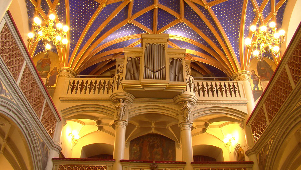 Schlosskirche Schwerin Sternengewölbe und Orgel © Tourismusverband Mecklenburg-Schwerin