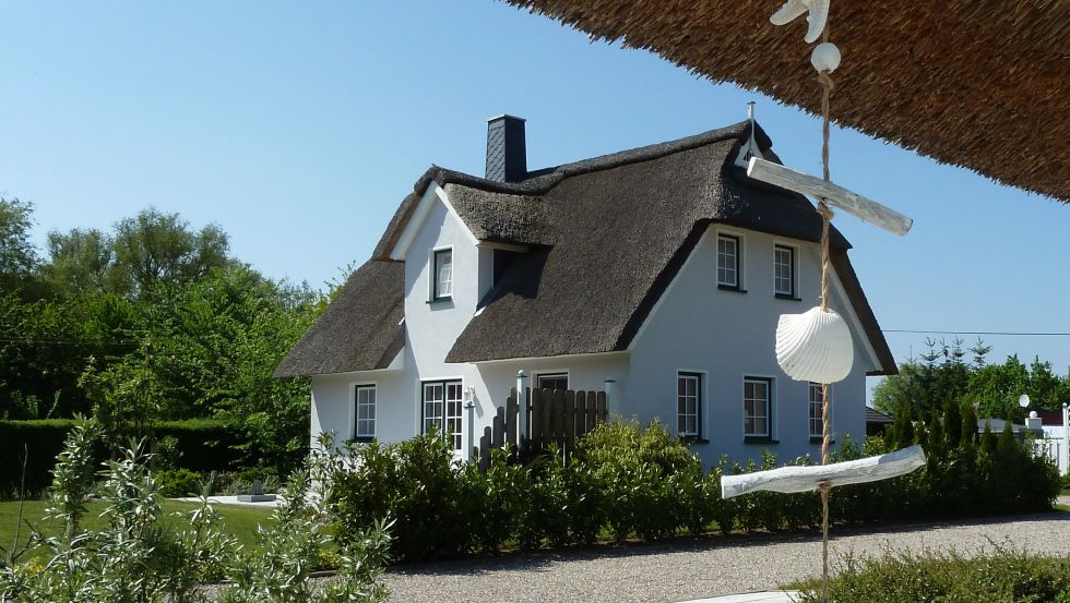 Außenansicht Ferienhaus Silbermöwe © Ferienhäuser Salzhaff-Romantik