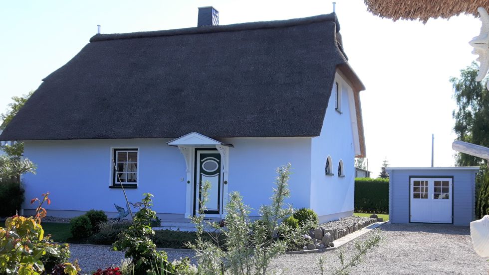 Außenansicht Ferienhaus Seeschwalbe © Ferienhäuser Salzhaff-Romantik