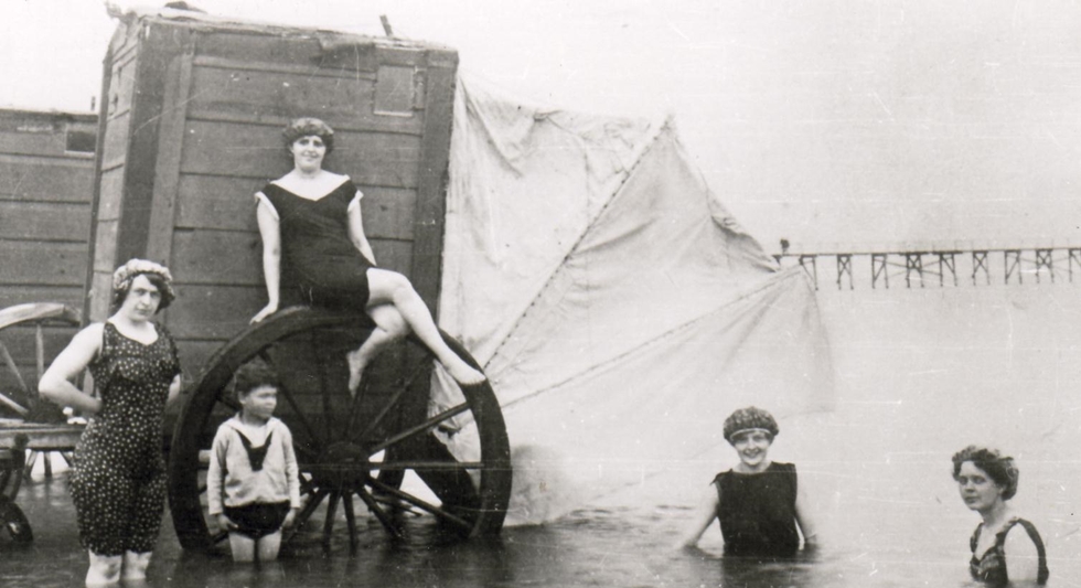 Badekarren Anfang der 20er Jahre 