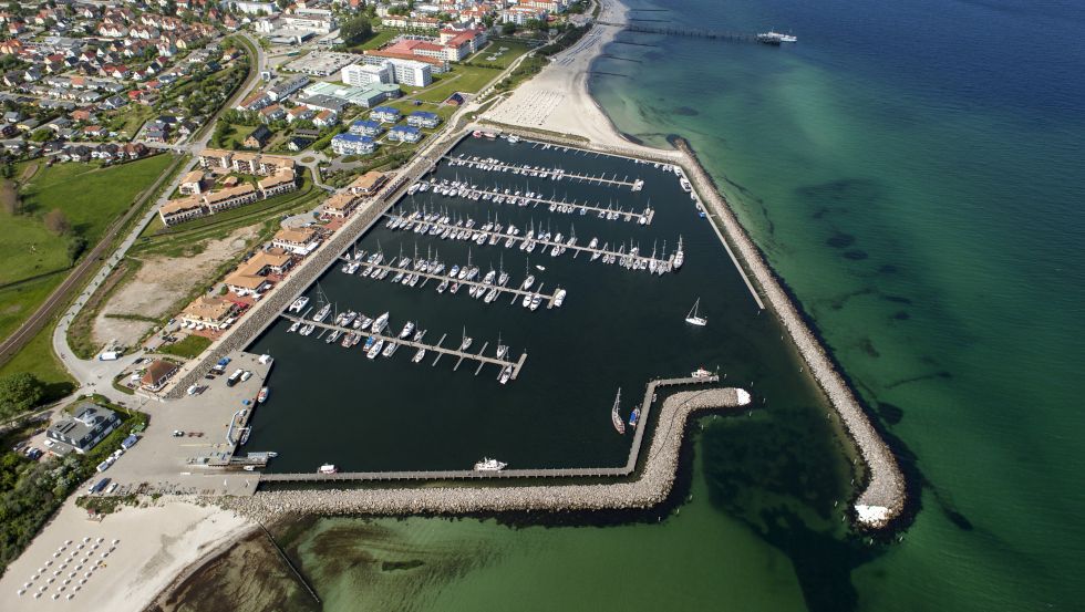 Luftaufnahme vom Bootshafen © Rajko Grawert