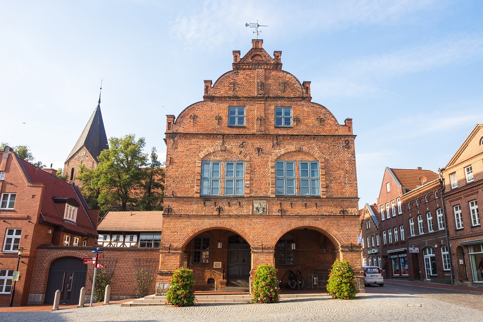Das Rathaus wurde im 14. Jahrhundert erbaut. © Frank Burger