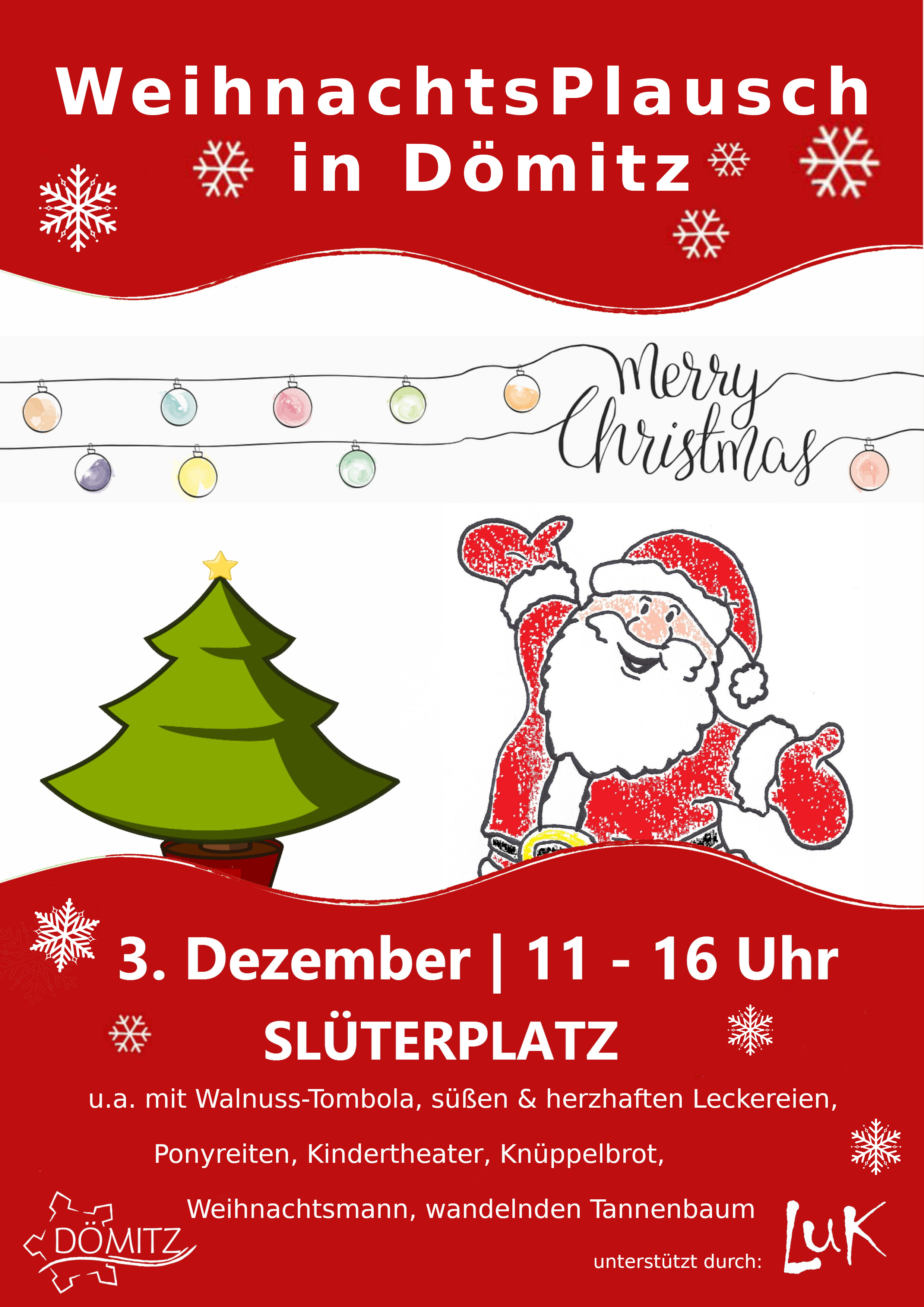plakat-weihnachtsplauschn © Stadt Dömitz