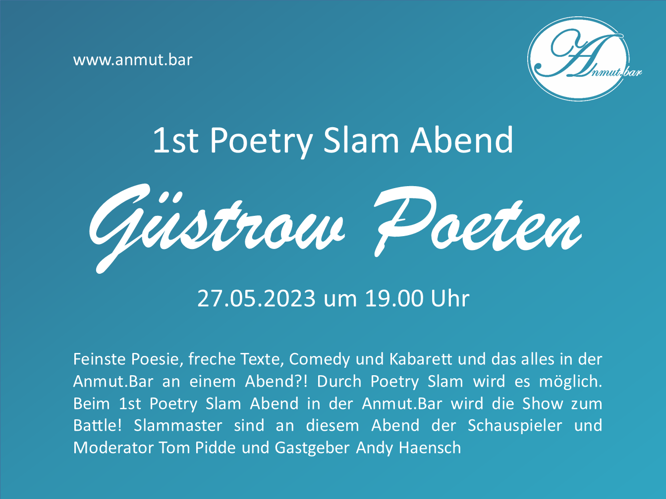 „1st Poetry Slam Abend – Güstrow Poeten